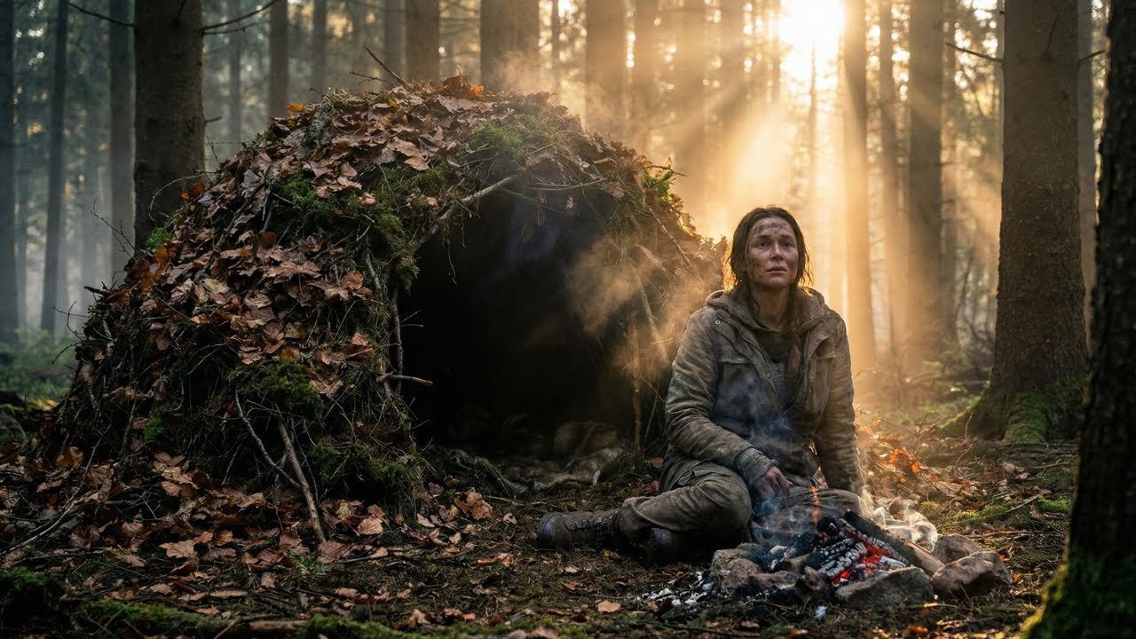Alone in the Deep Forest — Building a Warm & Cozy Survival Nest - YouTube