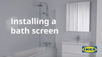Installing a bath screen