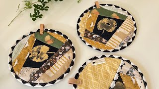 Scrappy hot pads pot holders tutorial