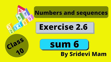 TN class 10 maths ch 2 Numbers and sequences ex 2.6 sum 6, 10th std tamil full book syllabus