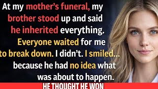 My Brother Said He Inherited Everything After Mom Died — I Smiled