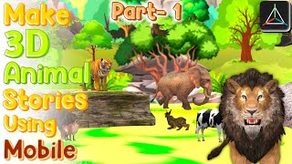 How to Make 3D Animal Stories Using Prisma3D (Part-1)|| Make Animal Stories Using Mobile screenshot 3