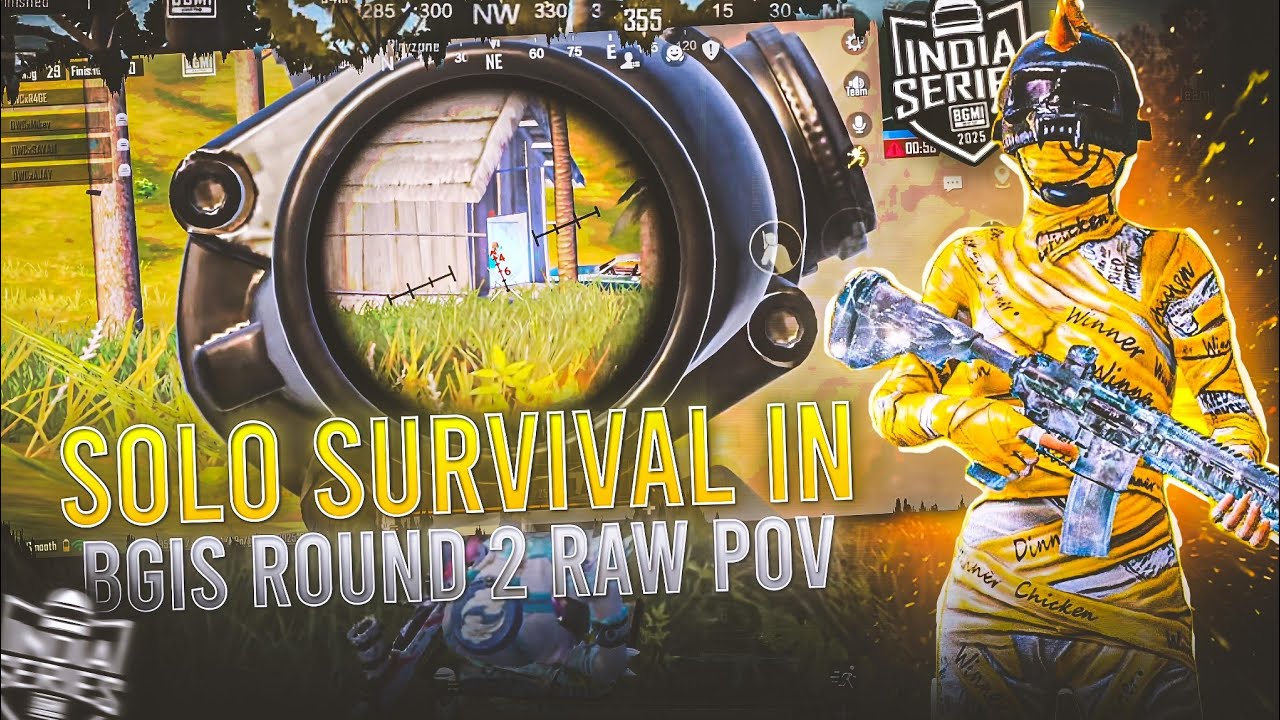 BGIS ROUND 2 Solo survival and 5 finishes🥵 @kraftonindiaesports - YouTube