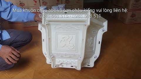 Báo giá khuôn chậu ABS lục giác 45cm hoa văn Phúc Lộc Thọ phối sen hàng Việt Nam chất lượng cao