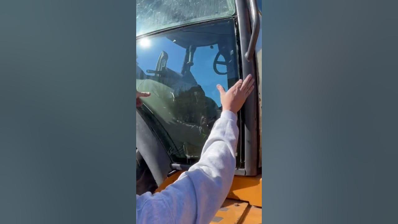 How to Replace Backhoe Window YouTube
