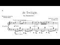 Gustav Lange: At Twilight, Op.292/5