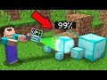 HOW TO IMPROVE THE DIRT TO A DIAMOND WITH A DIAMOND GUN IN MINECRAFT ? 100% TROLLING TRAP !