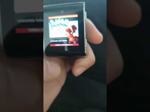 playing pokemon fire red on my watch!