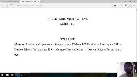 Embedded Systems Lecture 1 EC 308