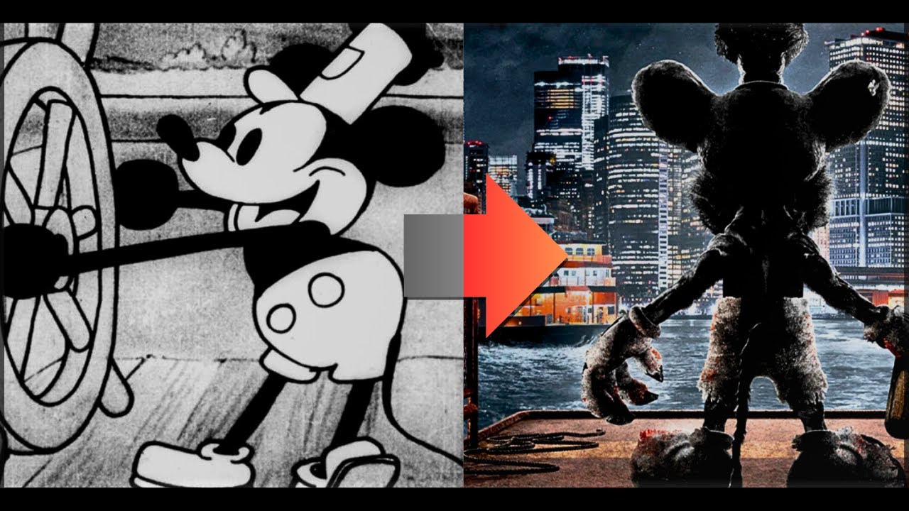 mickey mouse em domínio público, filme de terror