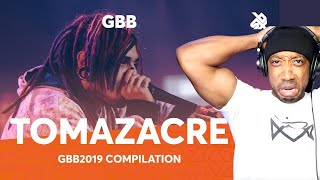 HE'S INSANE! TOMAZACRE Grand Beatbox Battle 2019 Compilation ( Reaction )