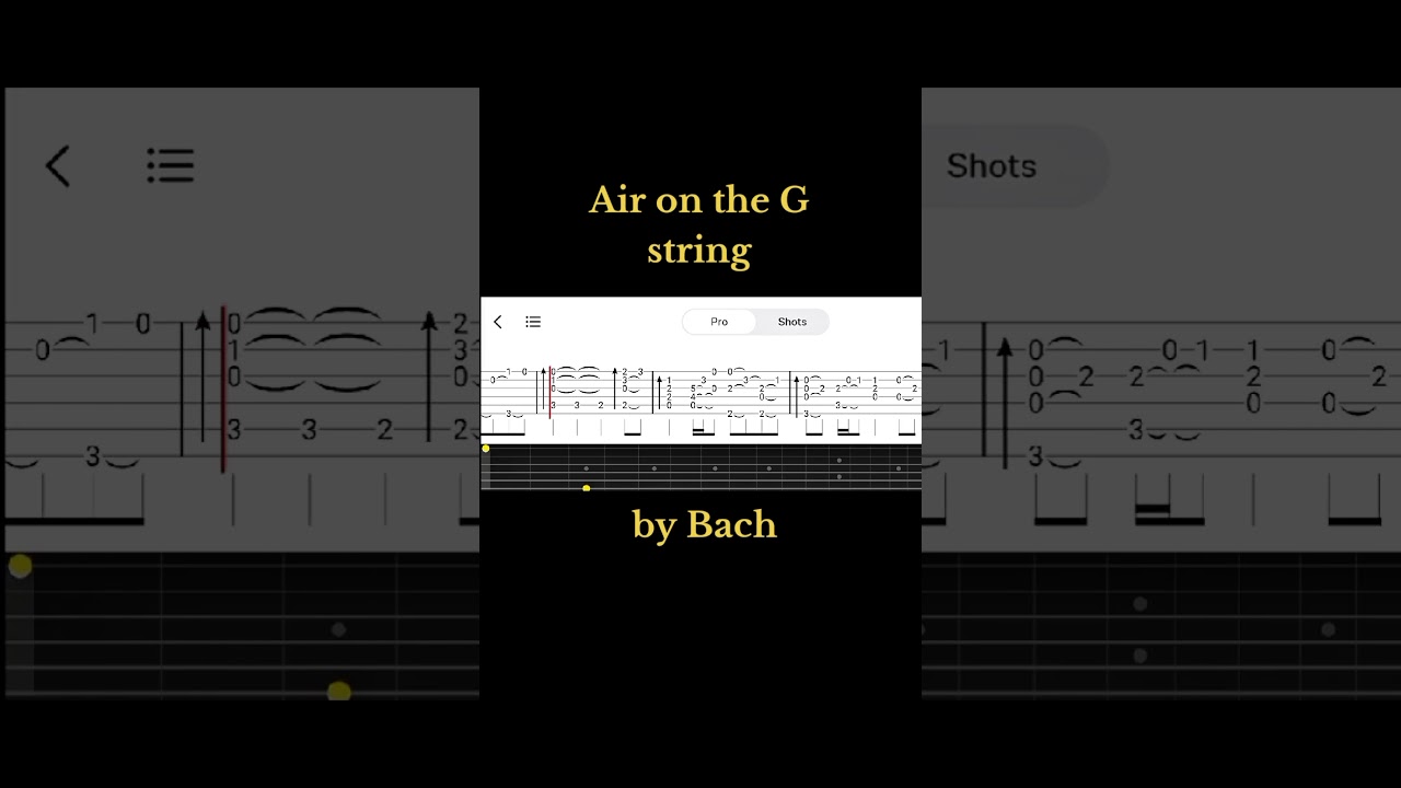 Air on the G String Bach Guitar Tab 
