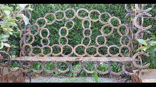 Horseshoe Bench - DIY Easy metal Arc Stick welding projects