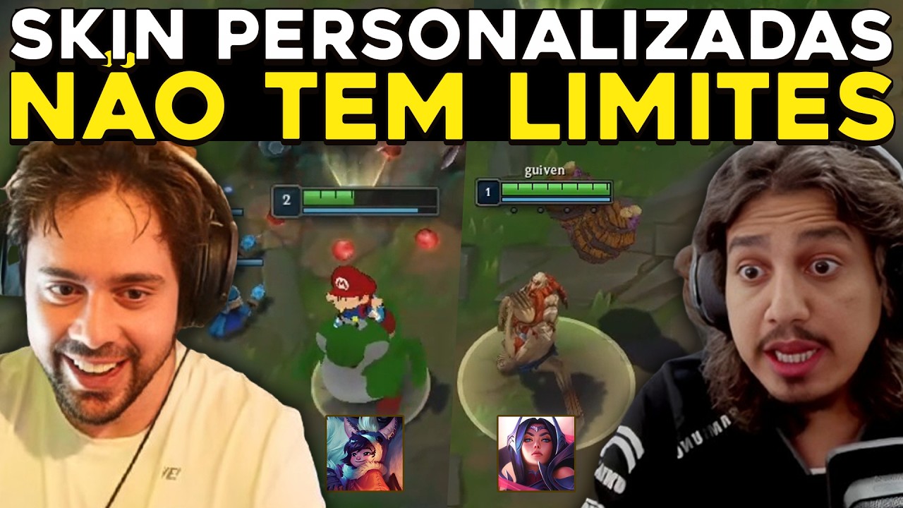 AS SKINS SECRETAS ESCONDIDAS DO LOL, GUIVEN ATIVANDO MODO FAKER - RENECRODILO LEAGUE OF LEGENDS