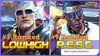 T8 S3 ▰ LOWHIGH (#3 Ranked Bryan) Vs REST (#9 Ranked Raven) ▰ Tekken 8 High Level Gameplay