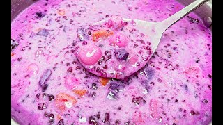 Ginataang Bilo Bilo with Ube and Sago - Bilo Bilo Recipe