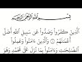 سورة محمد مكتوبة كاملة بالخط العثماني بدون صوت للقراءة والحفظ 
