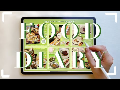 ASMR Digital Food Diary Vlog FREE Goodnotes 5 Stickers iPad Pro Journal w/ Me Taipei Eats