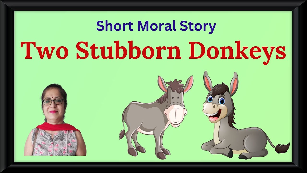 Moral Stories In English | Two Stubborn Donkeys | Bedtime Stories # ...