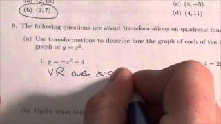 Math 20-1 Quadratics Review #8ai