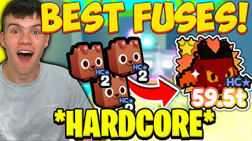 *NEW* BEST FUSING METHODS IN HARDCORE MODE IN PET SIMULATOR X!