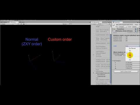 Quaternion part 2.7 - euler angles -  order of rotation around global axes
