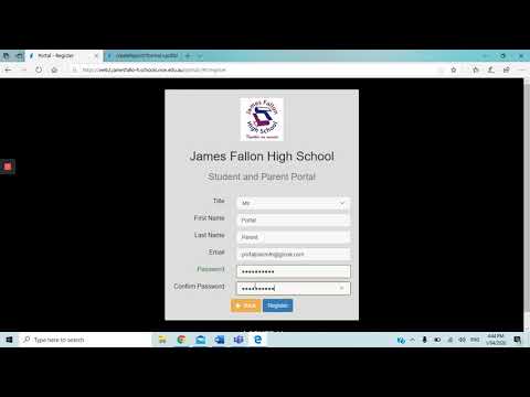 How to access and register for the Parent Portal