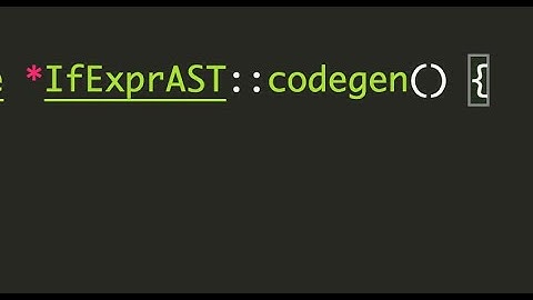 LLVM Tutorial #18: CodeGen For If Statement
