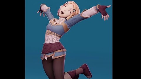 KYN Dance from TikTok with zelda - 3D animation