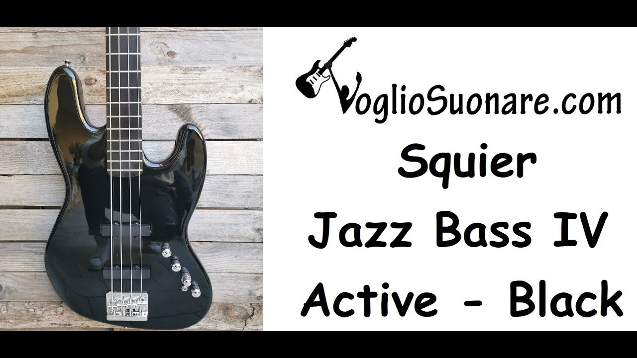 Squier by Fender Deluxe Jazz Bass IV Active Black - YouTube