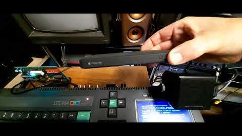 The Amstrad CPC Portable runs on battery!