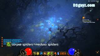 Diablo3-Witch Doctor-skill-corpse spiders medusa spiders