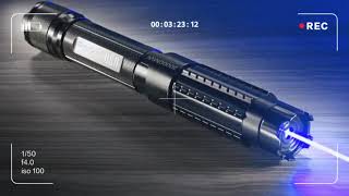 NEW Laser Light Pointer 450nm blue 445nm 100000m Focusable Burning Hunting Accessories Cat Toy Lazer