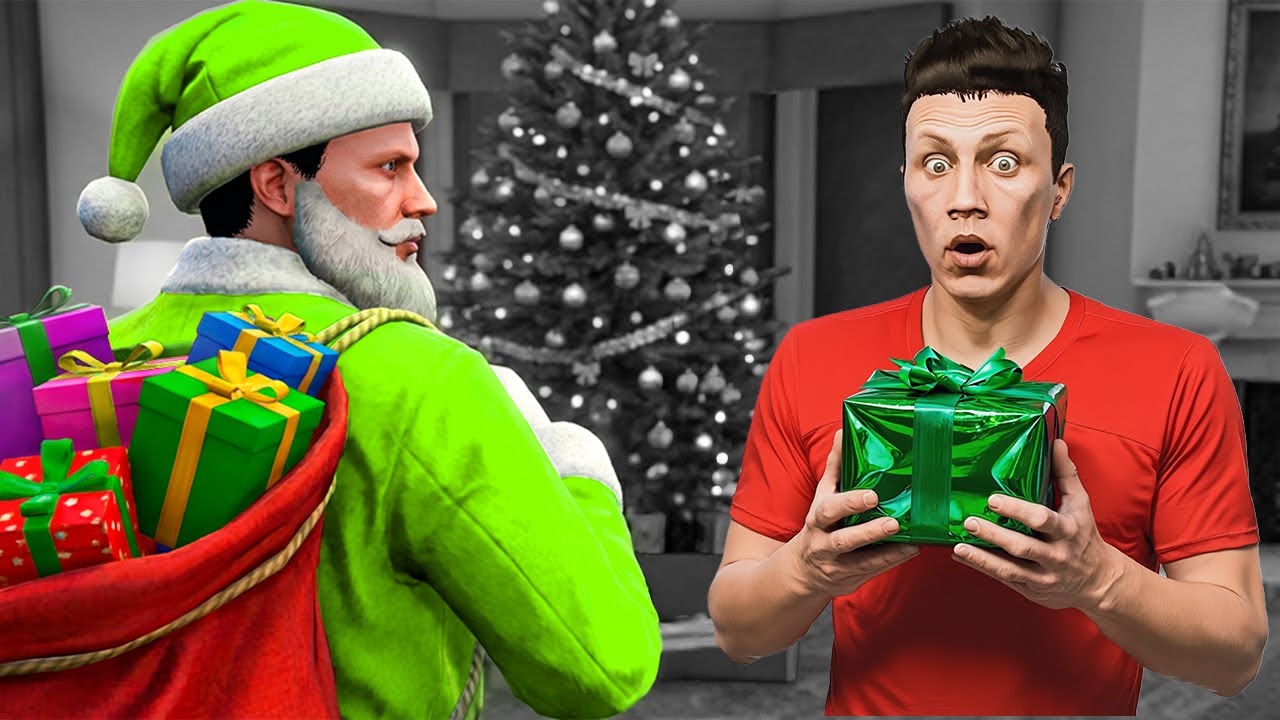 Am Fost MOS CRACIUN pentru MARIO ROBERT in GTA 5!