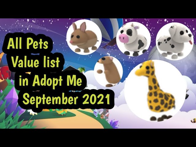Adopt Me Legendary Pets Value List for December 2021 - DigiStatement