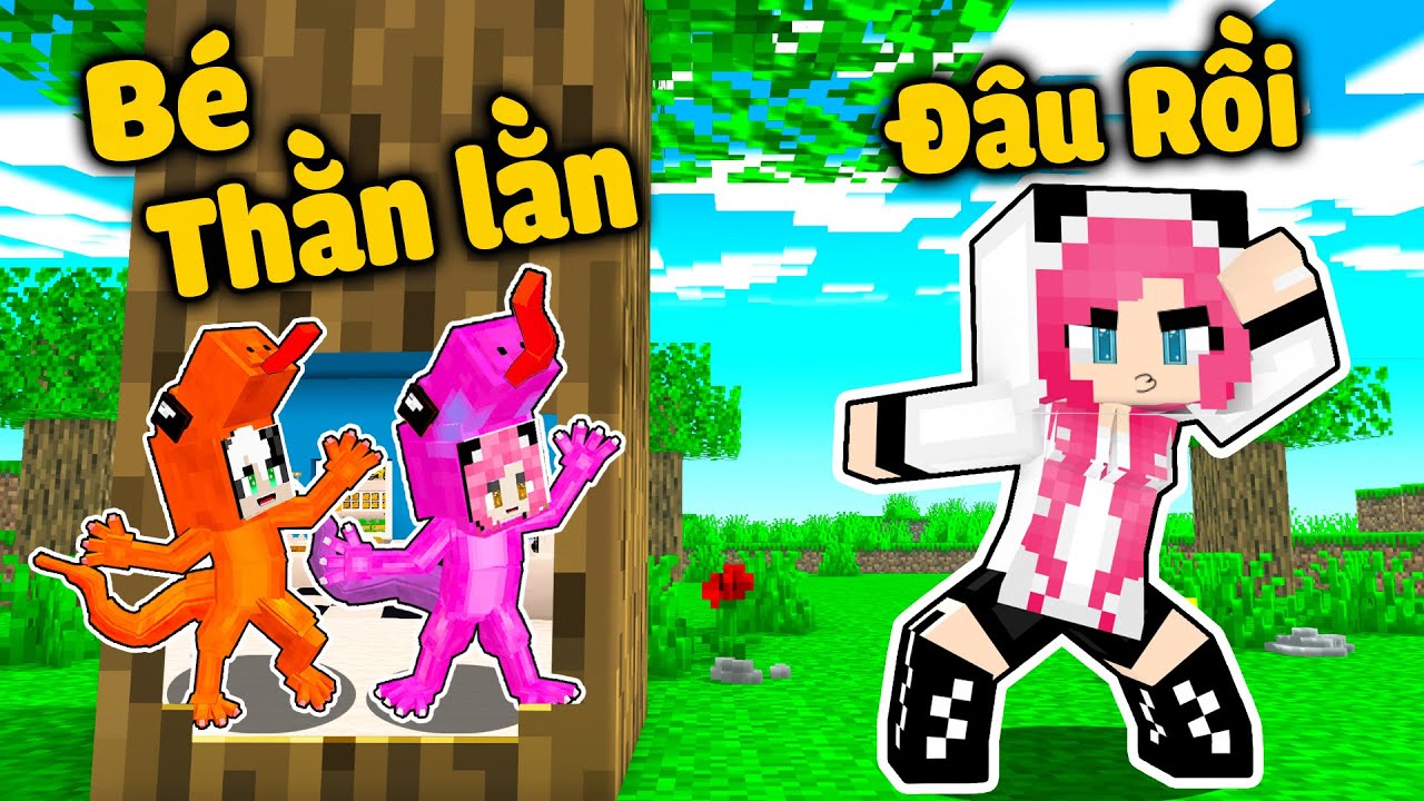 MỀU THỬ THÁCH ĐỘT NHẬP VÀO NHÀ TROLL PANDA TRONG MINECRAFT*REDHOOD 24 GIỜ LÀM THẰN LẰN PHÁ NHÀ RYMEE