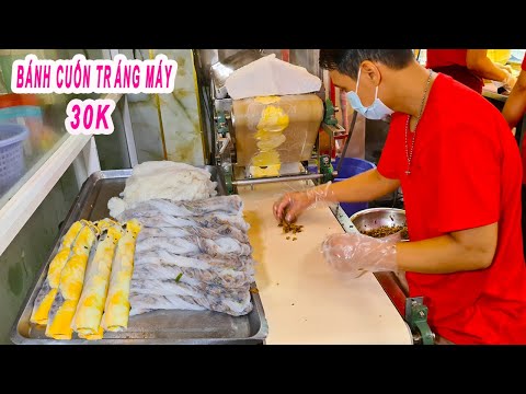 Video Độc lạ BÁNH CUỐN TRÁNG BẰNG MÁY hút khách thời Cô vít... - youtube