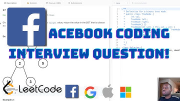 FACEBOOK Coding Interview Question - Closest Binary Search Tree Value | LeetCode