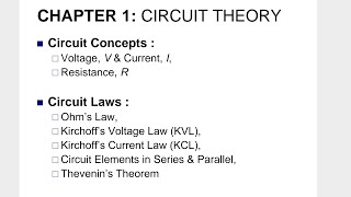 20252 (Class 2C) Chapter 1: Circuit Theory Part 1
