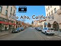 Driving around Bay Area (Palo Alto), California - 4K