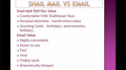 How To Market A Website - Email vs Snail Mail
