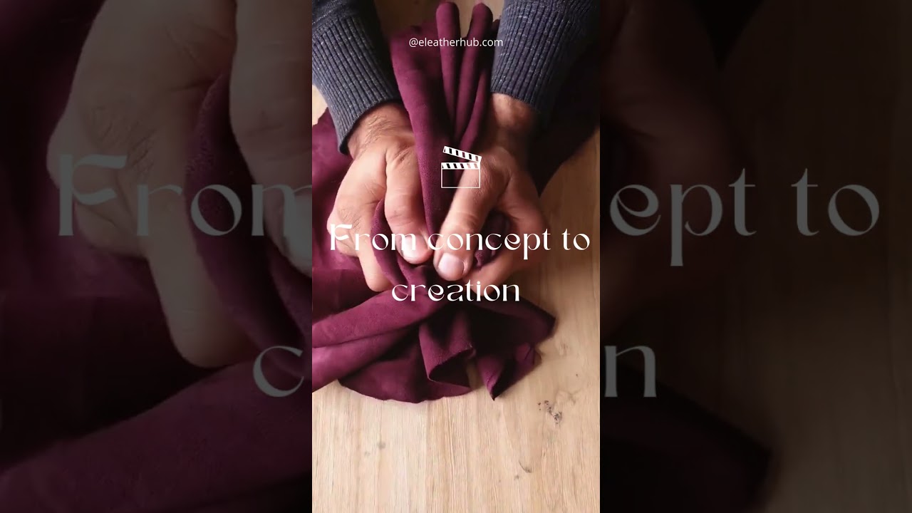 Trendy goat suede leather hide! 