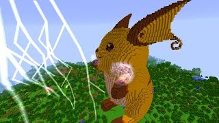 MINECRAFT VS POKEMON GO : GIGA RAICHU VS REZENDEEVIL !!!