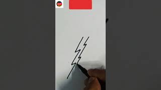 Draw A Simple Thunder Using These Simple Steps Canving Pion