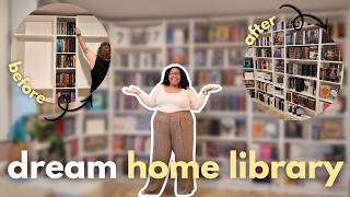 building my DREAM home library 🛠️📚