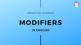 Zobaze POS Modifiers