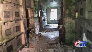 Veterans in abandoned mausoleum could be moved to Exeter, RI official says