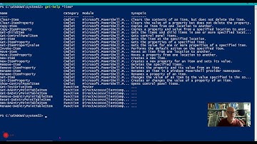 Powershell the ...Item cmdlets (Intro to Powershell series video 5-4)
