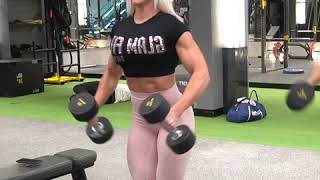 Bikini Compeion Workout Lat Raise