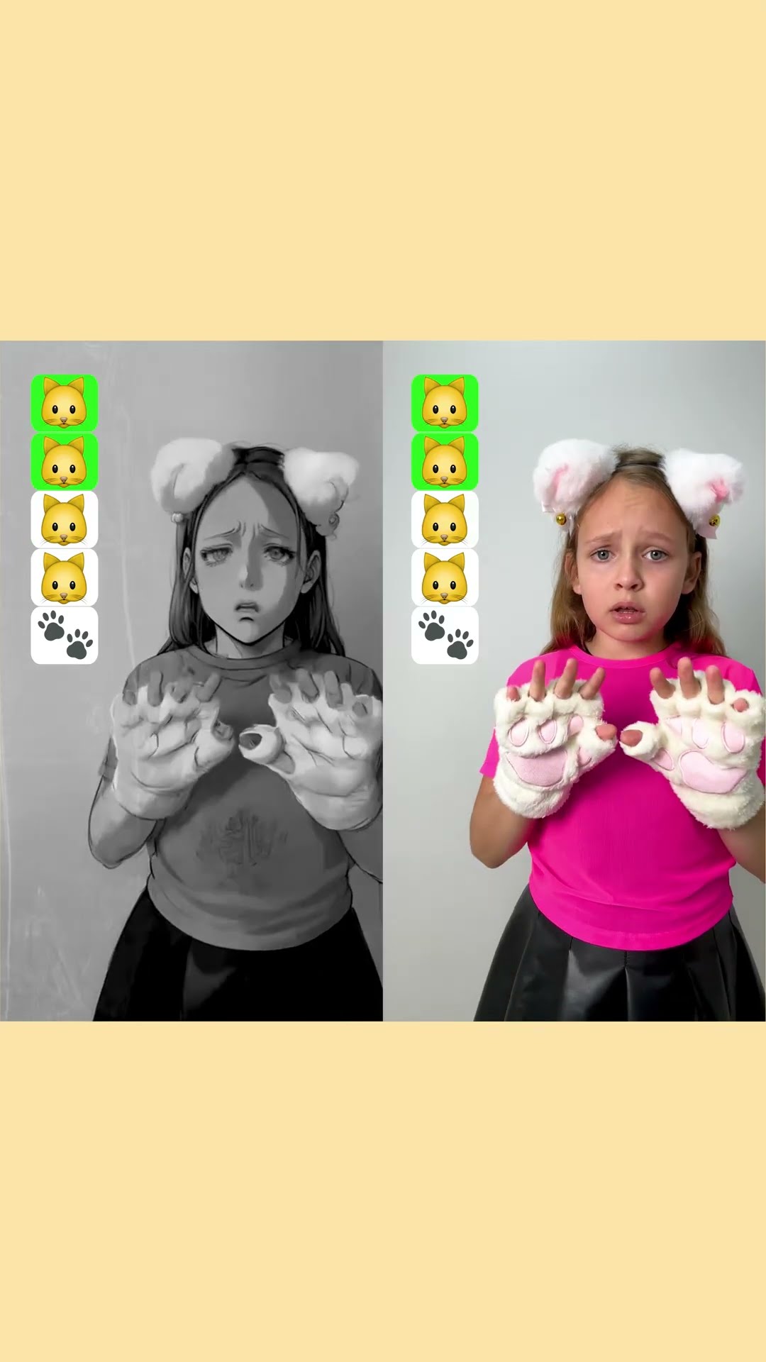 Two singing cats group #shorts by Anya Kova